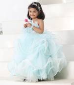 Powder blue layer gown