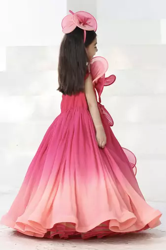 Coral plated gown