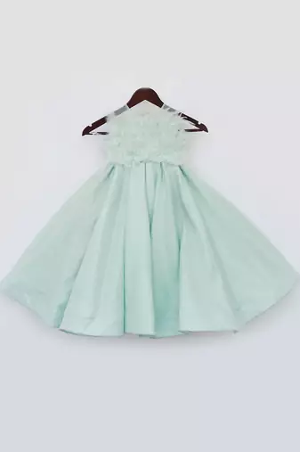 Pista green gown