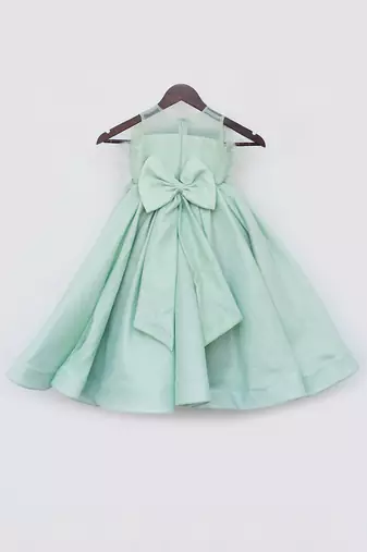 Pista green gown