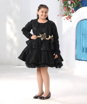 Black sequence jacket set 1