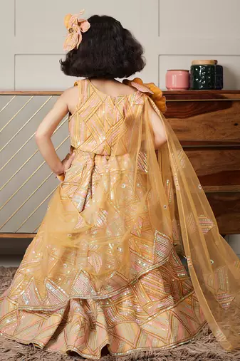 Musterd embroidery skirt set