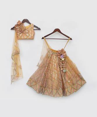 Musterd embroidery skirt set 3