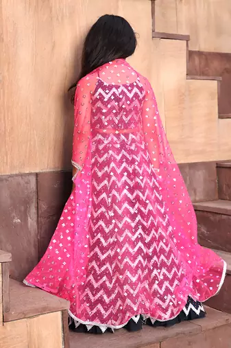 Dark blue lehenga set