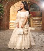 Off white sequence embroidery lehenga set