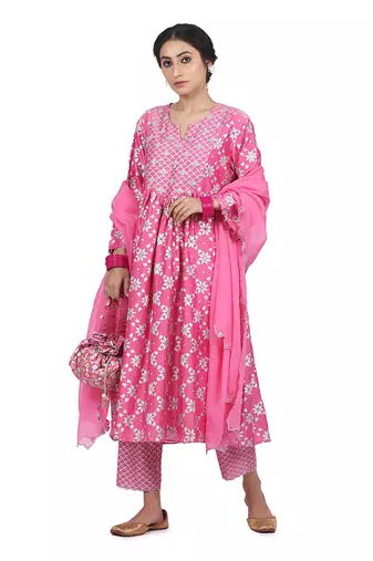 Pink Jugni Suit Set