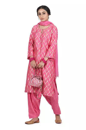 Pink Ekam Suit Set