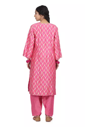 Pink Ekam Suit Set