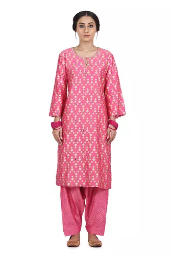 Pink Ekam Suit Set