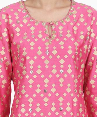 Pink Ekam Suit Set 6