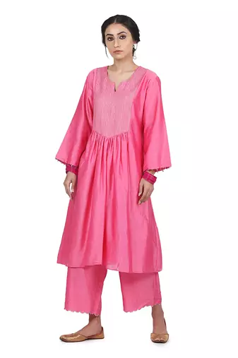 Pink Jheel Suit Set