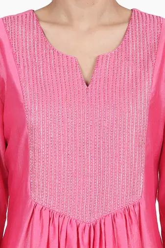 Pink Jheel Suit Set