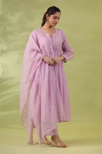 Lilac love kurta set