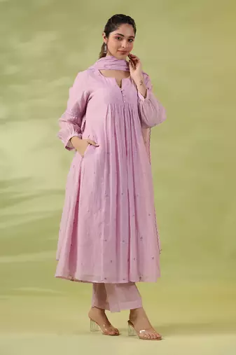 Lilac love kurta set