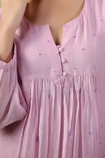 Lilac love kurta set