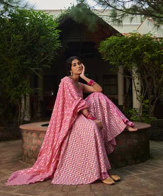 Pink Simrat Kalidar Set 2