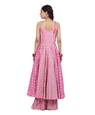 Pink Simrat Kalidar Set 4