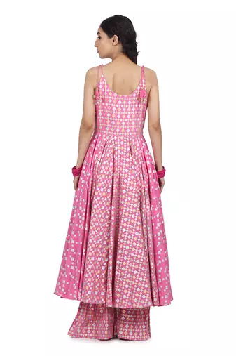 Pink Simrat Kalidar Set