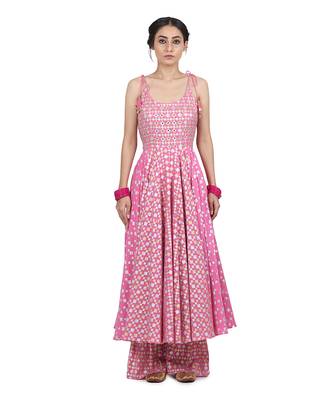 Pink Simrat Kalidar Set 5
