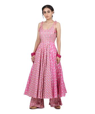 Pink Simrat Kalidar Set 6
