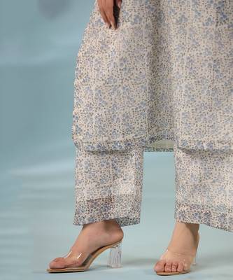 Off white blue ocean boss kurta set 5