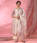 Off white gul marodi kurta set