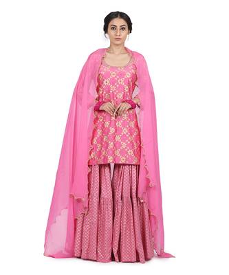 Pink Baani Sharara Set 1