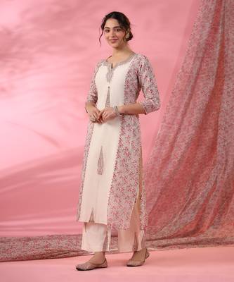 Off white gul marodi kurta set 3