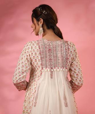Off white maha kurta set 5
