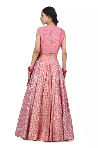 Pink Kamla Lehenga Set