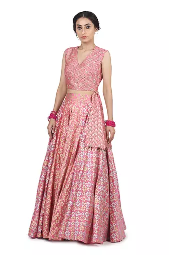 Pink Kamla Lehenga Set