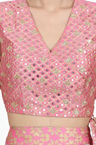 Pink Kamla Lehenga Set