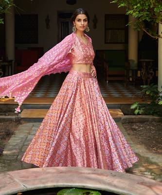 Pink Kamla Lehenga Set 7