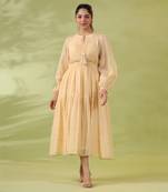 Yellow amber layered dress