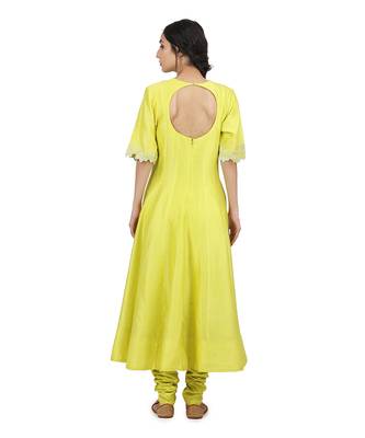 Electric Yellow Geet Kalidar Set 3