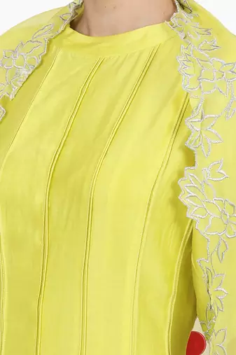 Electric Yellow Geet Kalidar Set