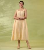 Yellow amber sleeveless dress