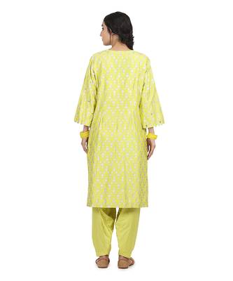 Electric Yellow Darshana Suit Set 4