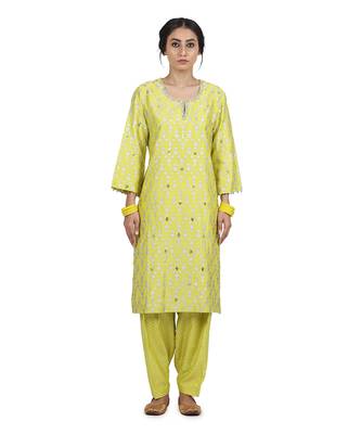 Electric Yellow Darshana Suit Set 5