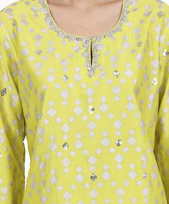 Electric Yellow Darshana Suit Set 7