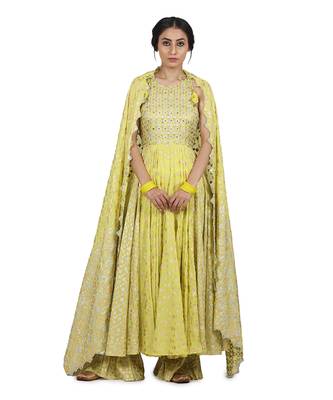Electric Yellow Toshi Kalidar Set 1