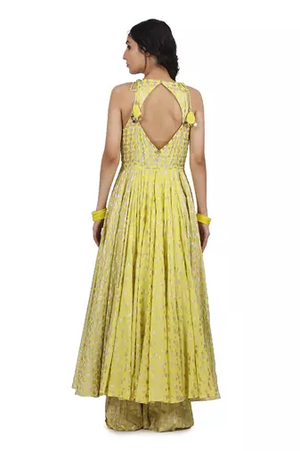 Electric Yellow Toshi Kalidar Set