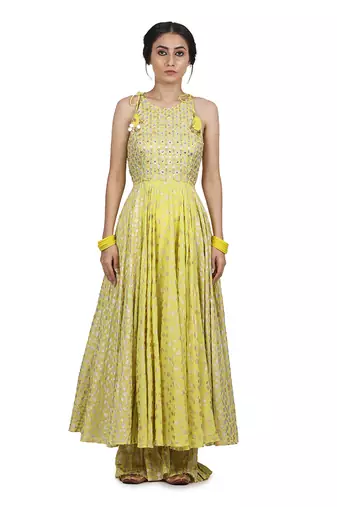 Electric Yellow Toshi Kalidar Set