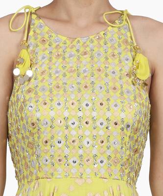 Electric Yellow Toshi Kalidar Set 5
