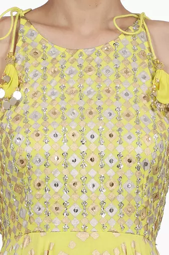 Electric Yellow Toshi Kalidar Set
