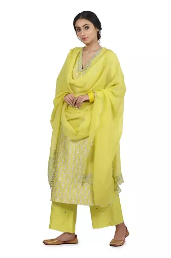 Electric Yellow Keerat Suit Set