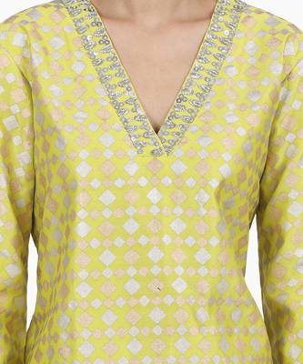 Electric Yellow Keerat Suit Set 3