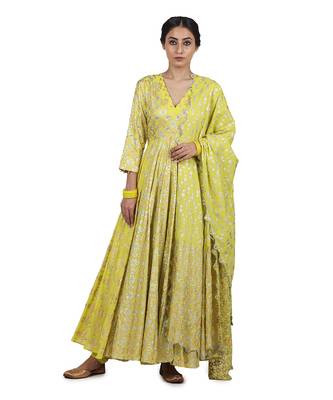 Electric Yellow Preet Kalidar Set 1