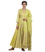 Electric Yellow Preet Kalidar Set