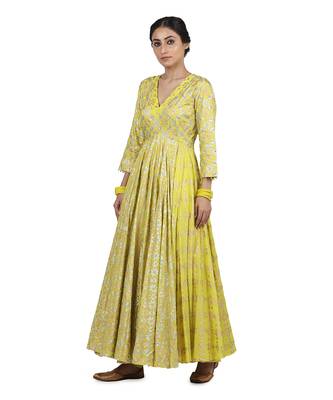 Electric Yellow Preet Kalidar Set 6